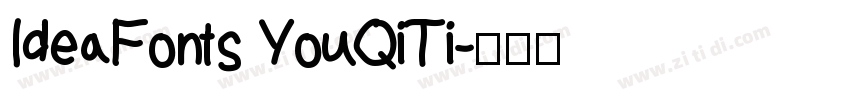 IdeaFonts YouQiTi字体转换